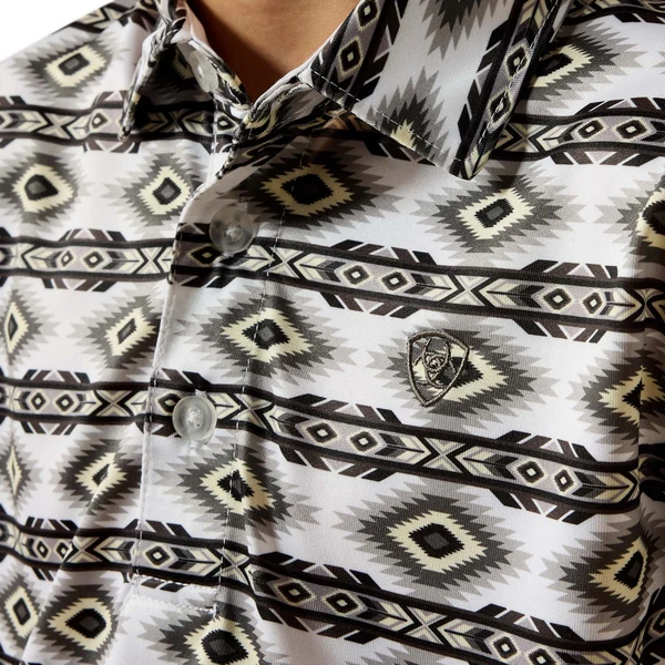 Ariat Boy's All Over Print Short-Sleeve Polo - Image 3