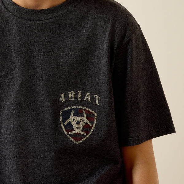 Ariat Boy's American Bison Short-Sleeve T-Shirt - Image 3