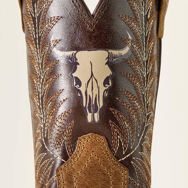 Ariat Kid's Stampede Wide Square Toe Western Boot - Image 3