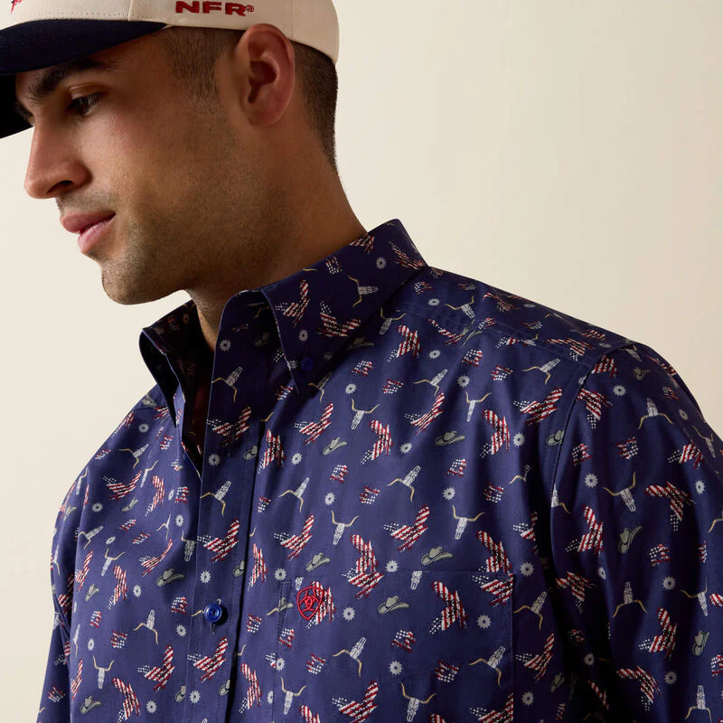 Ariat Men's Berne Short-Sleeve Fitted Shirt - Image 3