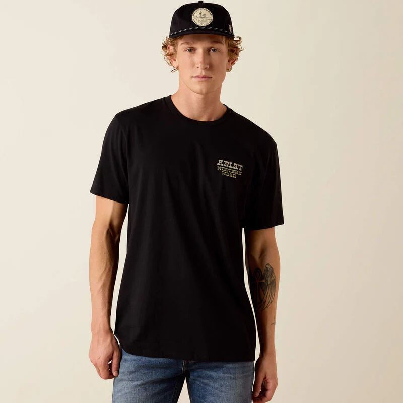 Ariat Men's Country and Western Lockup Short-Sleeve Classic Fit T-Shirt - Image 2