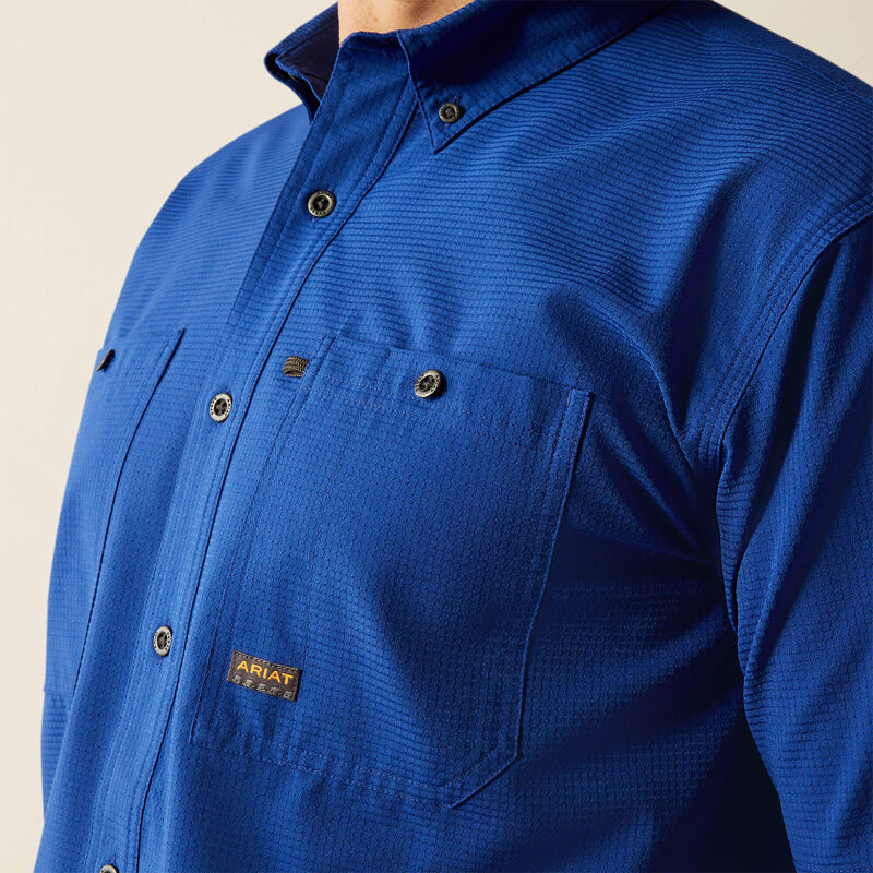 Ariat Men's Rebar Made Tough 360 Airflow Work Shirt - Image 3