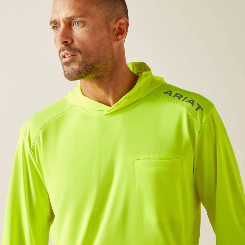 Ariat Men's Rebar Sunblocker Hooded T-Shirt - Image 3