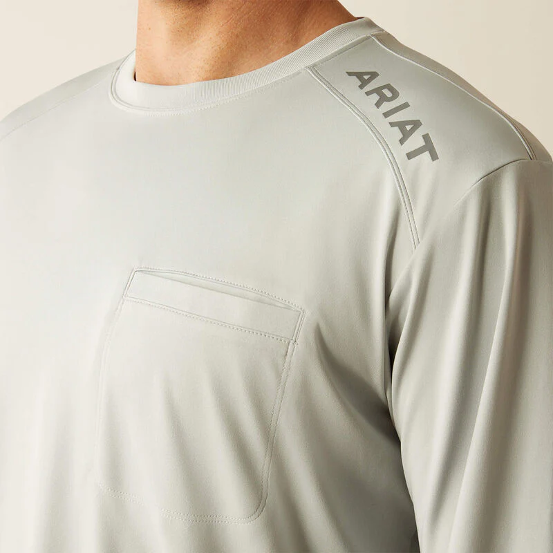 Ariat Men's Rebar Sunblocker Long Sleeve T-Shirt - Image 3
