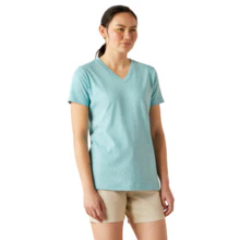 Ariat Women's Rebar Cotton Strong Standard V Neck T-Shirt - Image 13