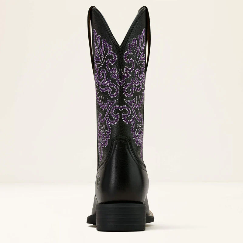 Ariat Women's Round Up Wide Square Toe StretchFit Western Boot - Image 3
