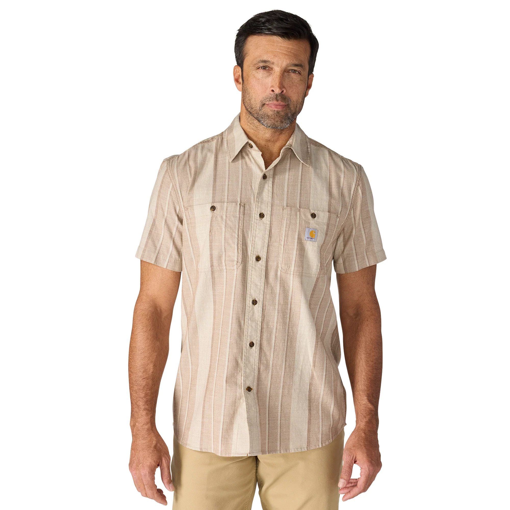 Carhartt Men's Bozeman Relaxed Short-Sleeve Plaid Shirt - Image 3