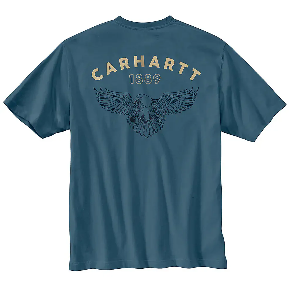 Carhartt Men's Relaxed Fit Lightweight Short-Sleeve Eagle Graphic T-Shirt