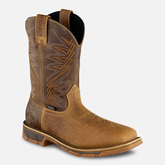 Irish Setter Men's Marshall 11 Inch Waterproof Leather Soft-Toe Pull-On Boot