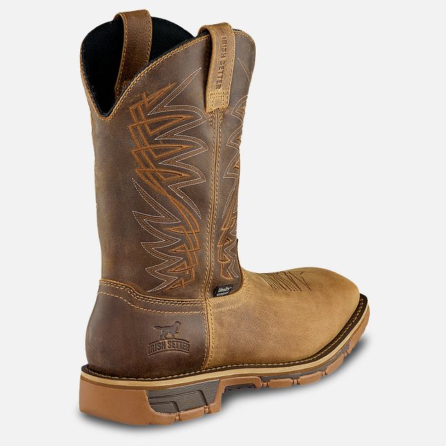 Irish Setter Men's Marshall 11 Inch Waterproof Leather Soft-Toe Pull-On Boot - Image 2