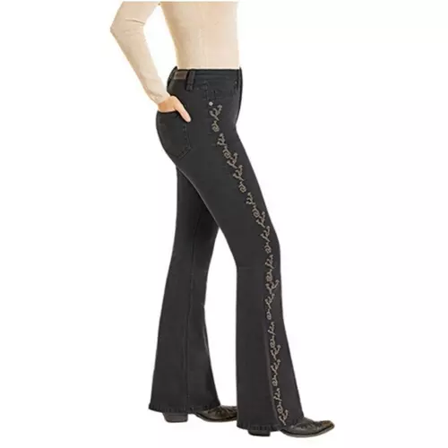 Rock & Roll Denim Women's Side Seam Embroidered Bootcut Jeans