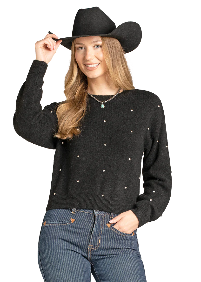 Rock & Roll Women's Rhinestone Sweater