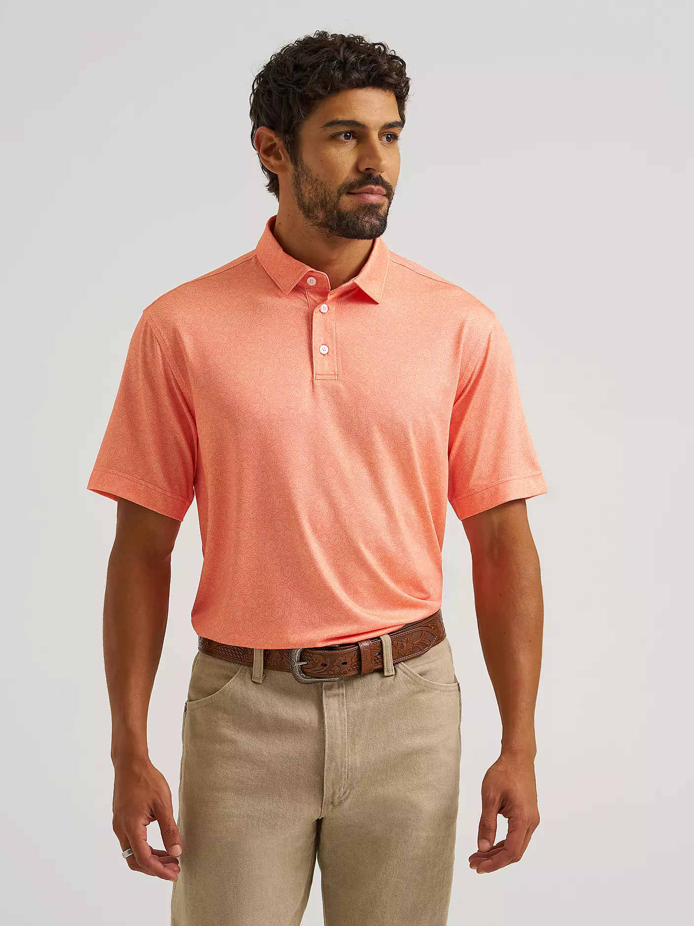 Wrangler Men's All Terrain Gear Performance Short-Sleeve Polo Shirt