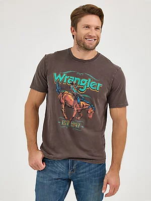 Wrangler Men's Bucking Horse Graphic T-Shirt