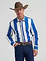 Wrangler Men's Vintage-Inspired Brushpopper Western Snap Workshirt