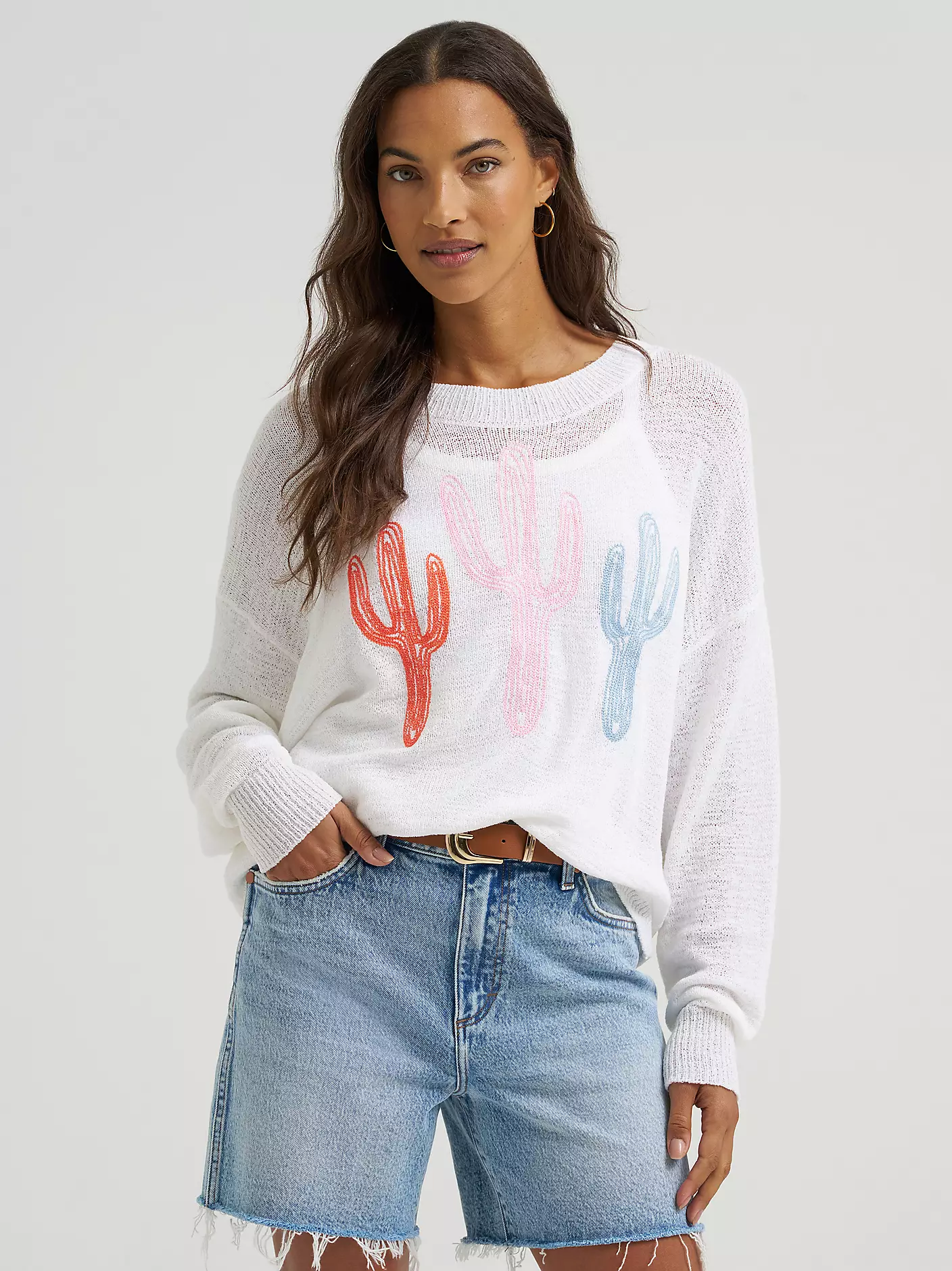 Wrangler Women's Gauzy Knit Sweater