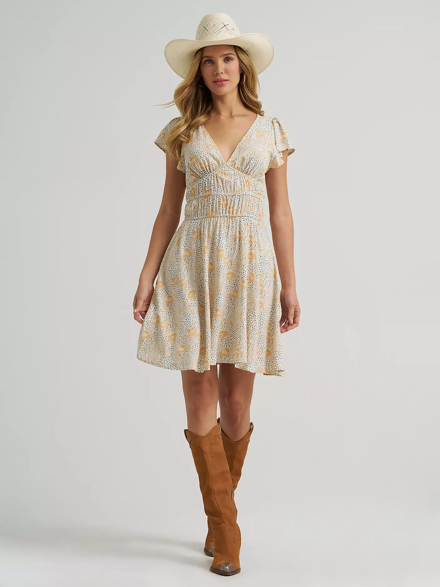 Wrangler Women's Tiered Bodice Dress